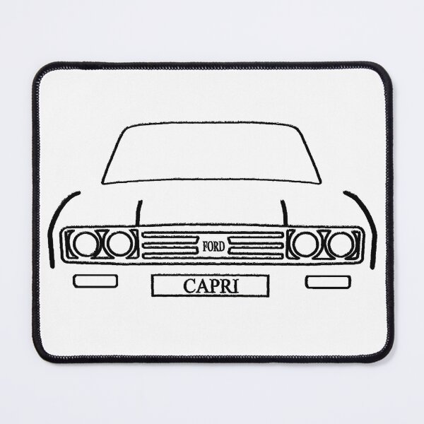 Item preview, Line Drawn Ford Capri (white) designed and sold by KLloydPhotos.