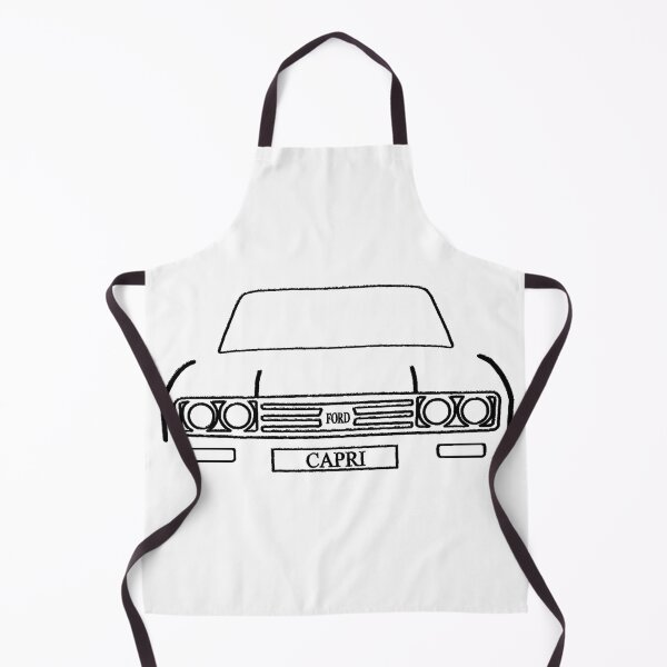 Item preview, Line Drawn Ford Capri (white) designed and sold by KLloydPhotos.