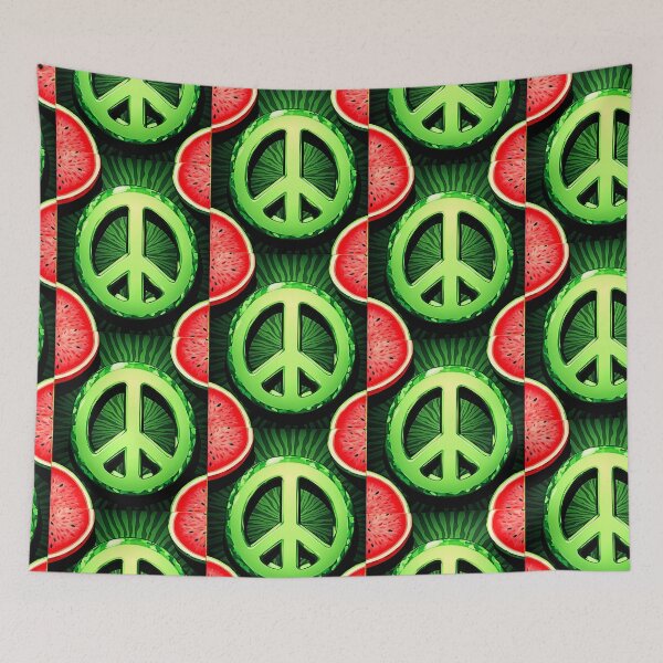 Item preview, Peace and Watermelons: Ceasefire Art Calls for Peace in Gaza #Ceasefire #Gaza designed and sold by Earth Nature Creations.