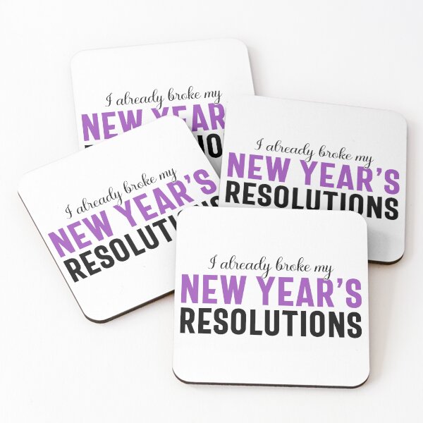 Item preview, I Already Broke My New Year's Resolutions - Funny New Year 2024, Broken Resolutions (Dark Design) designed and sold by Spiprinto.