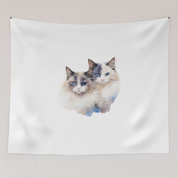 Item preview, Ragdoll cat  // Ragdoll cat cute design // Ragdoll cat Cat mats, Ragdoll cat pet bandanas, Ragdoll cat cute Poster designed and sold by SMARTKIT  DESIGNAGENCY.