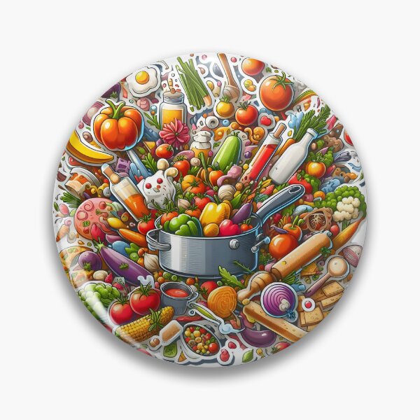 Item preview, Palette of Culinary Symphony designed and sold by AI-Only Creations.