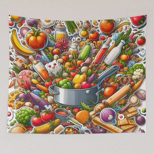 Item preview, Palette of Culinary Symphony designed and sold by AI-Only Creations.