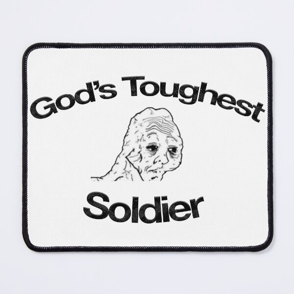 Item preview, God's Toughest Soldier designed and sold by TheMilkManMan.