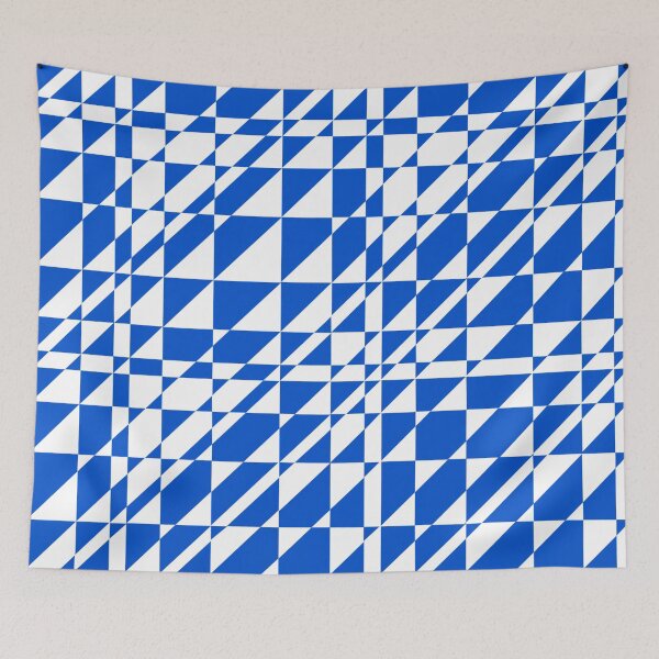 Item preview, Blue Crazy Geometric designed and sold by Susan Woolley.