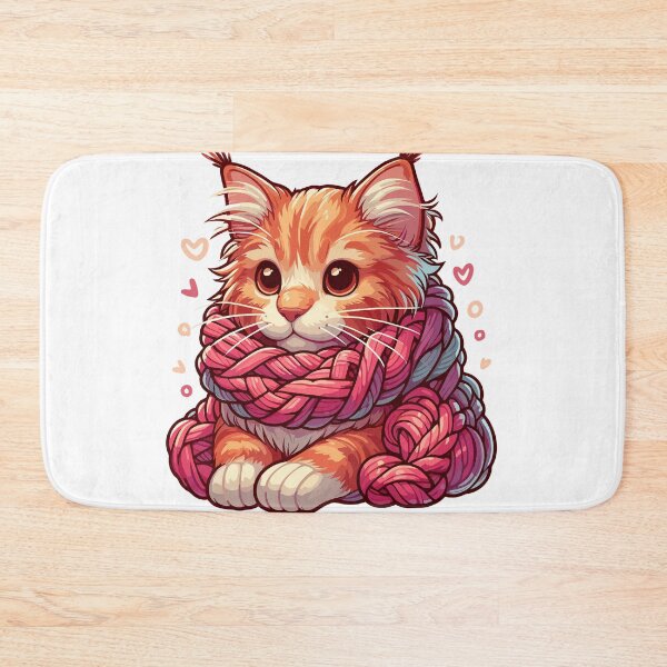 Item preview, Lindo gato Maine Coon en hilo Pañuelo designed and sold by TomFrontierArt.