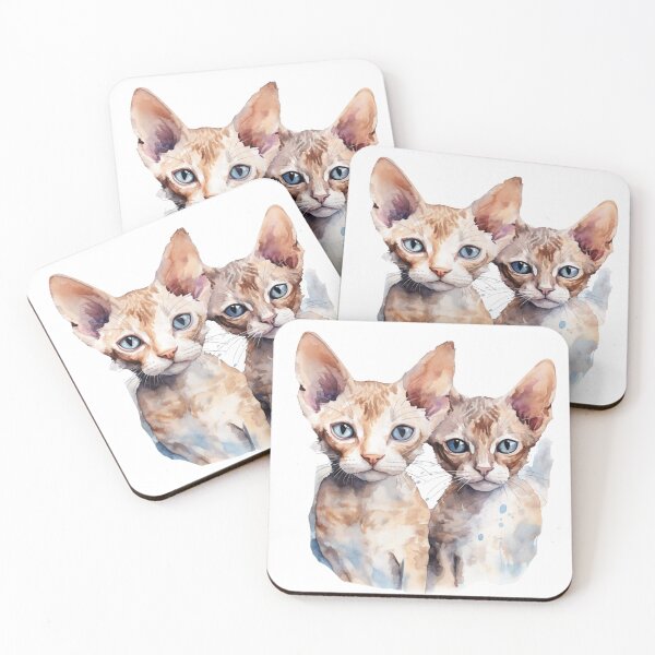 Item preview, Devon Rex cat  // Devon Rex cat cute design // Devon Rex cat mats, Devon Rex cat pet bandanas, Devon Rex cat cute Poster designed and sold by SMARTKIT  DESIGNAGENCY.