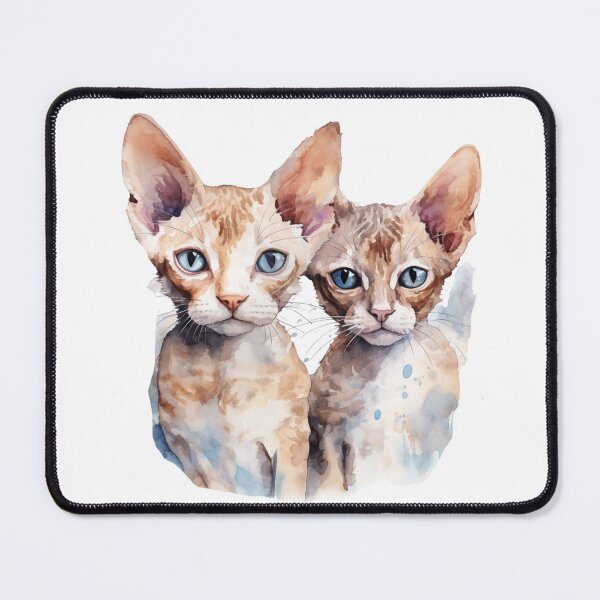 Artikelvorschau, Devon-Rex-Katze // Devon-Rex-Katze süßes Design // Devon-Rex-Katzenmatten, Devon-Rex-Katzen-Haustierhalstücher, Devon-Rex-Katze süßes Poster entworfen und verkauft von SMARTKIT DESIGNAGENCY.