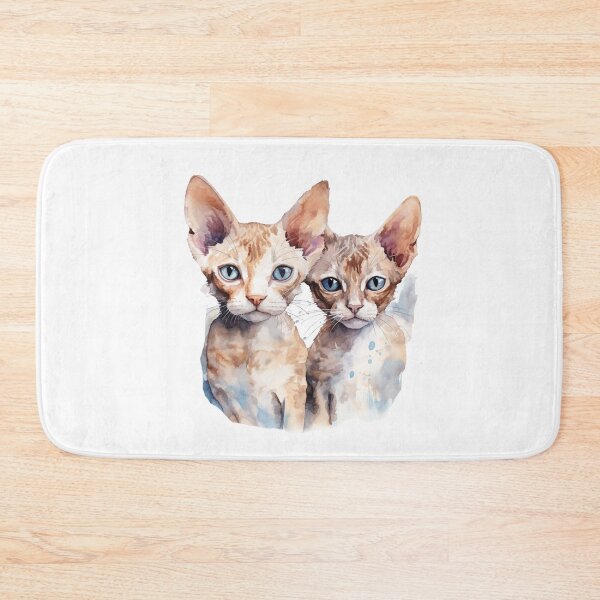 Item preview, Devon Rex cat  // Devon Rex cat cute design // Devon Rex cat mats, Devon Rex cat pet bandanas, Devon Rex cat cute Poster designed and sold by SMARTKIT  DESIGNAGENCY.