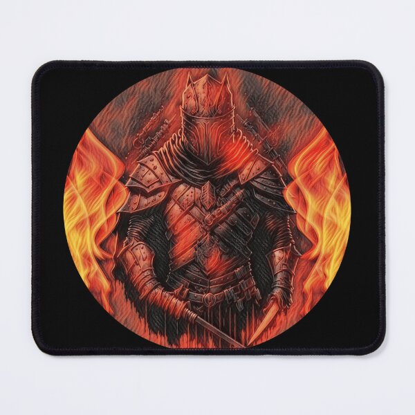 Item preview, A Fiery Knight Print - Dark Background designed and sold by TGAL2.