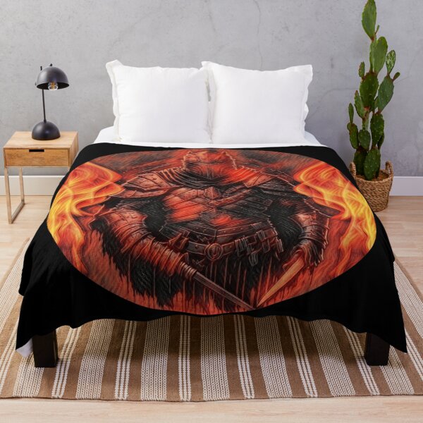 Item preview, A Fiery Knight Print - Dark Background designed and sold by TGAL2.