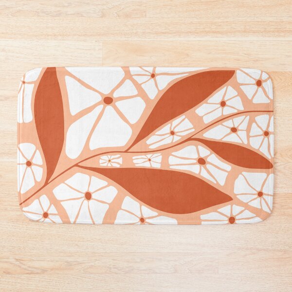 Item preview, Peach Fuzz Flowers and Leaves designed and sold by dreamprint.