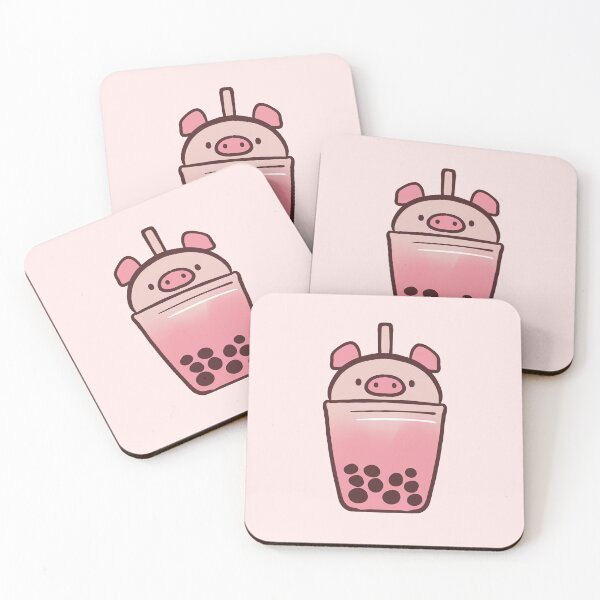 Item preview, Boba pig illustration  designed and sold by Mayarart.