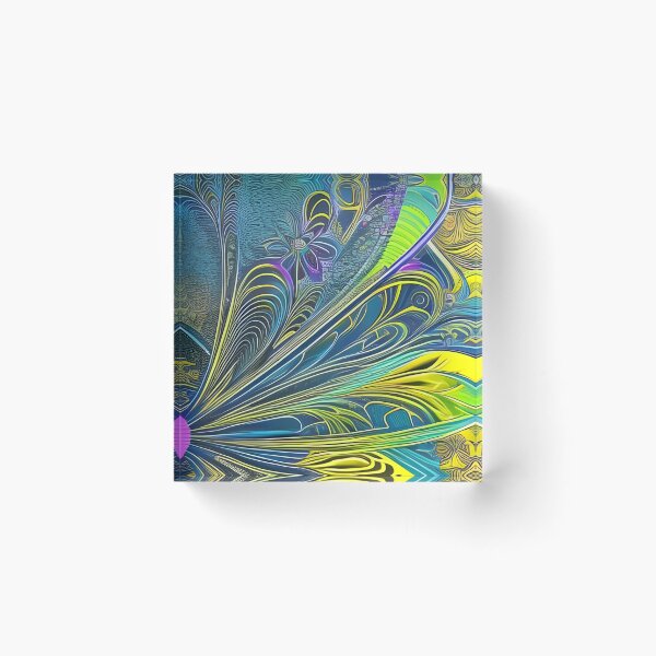 Item preview, Abstract of Fractal Feathers and Flowers designed and sold by Bright-Moonrise.