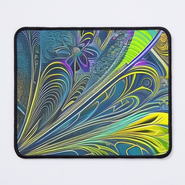 Item preview, Abstract of Fractal Feathers and Flowers designed and sold by Bright-Moonrise.