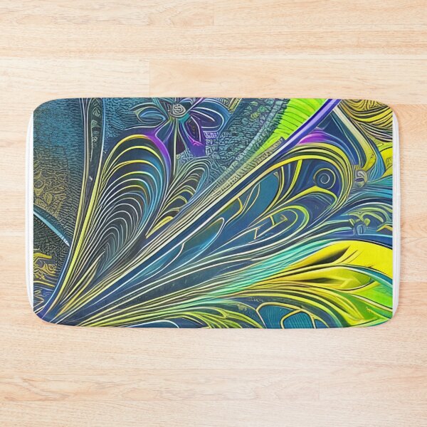 Item preview, Abstract of Fractal Feathers and Flowers designed and sold by Bright-Moonrise.