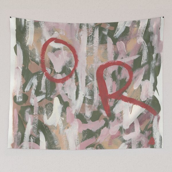Item preview, "Indecisive - This or That" - Abstract Pink Green White Orange Red designed and sold by pngrktes-art.