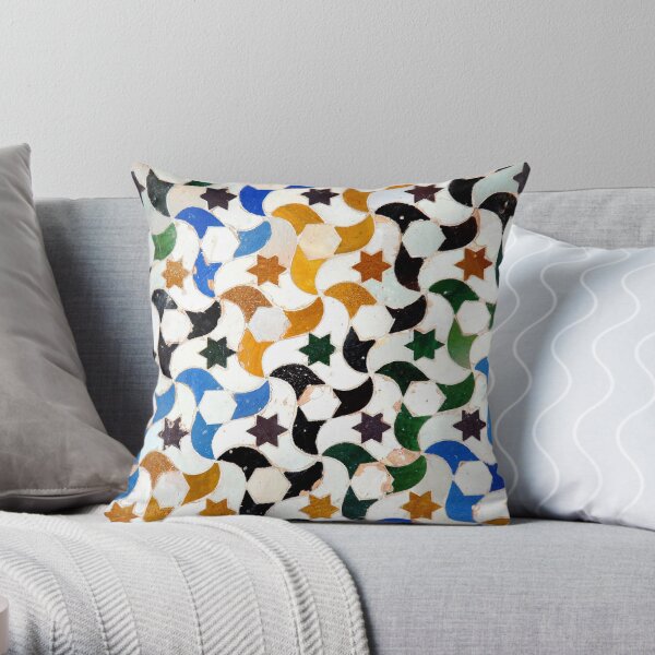 Alhambra Tile #3 Throw Pillow