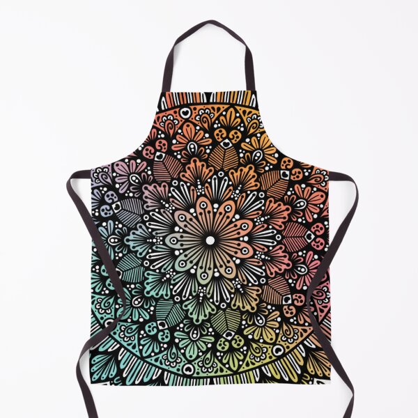 Item preview, Rainbow Mandala Zentangle Boho Design designed and sold by mandalasbymisa.