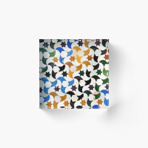Alhambra Tile #3 Acrylic Block