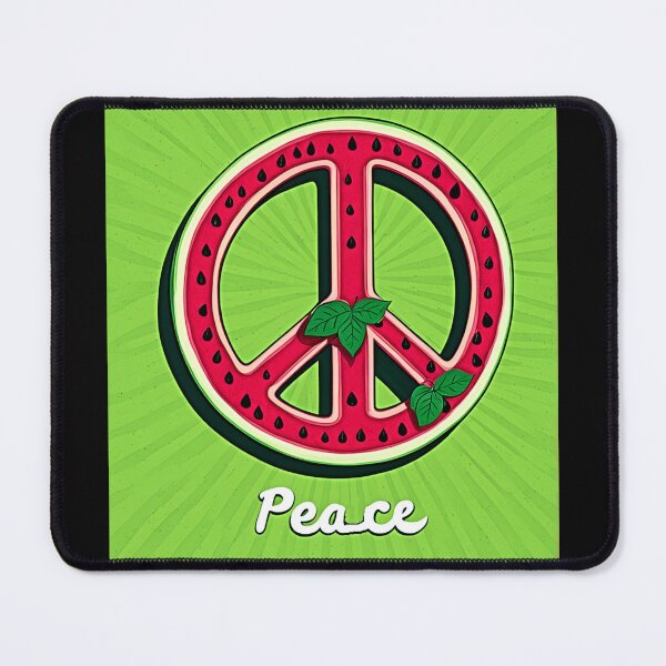 Item preview, Peace and Watermelon Mint: Ceasefire Art Calls for Peace in Gaza #Ceasefire #Gaza designed and sold by Earth Nature Creations.