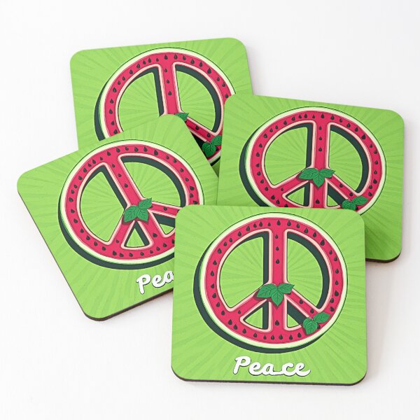 Item preview, Peace and Watermelon Mint: Ceasefire Art Calls for Peace in Gaza #Ceasefire #Gaza designed and sold by Earth Nature Creations.