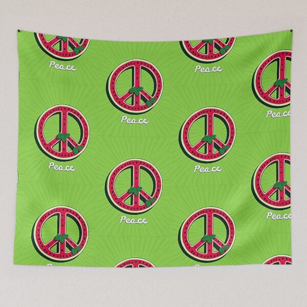 Item preview, Peace and Watermelon Mint: Ceasefire Art Calls for Peace in Gaza #Ceasefire #Gaza designed and sold by Earth Nature Creations.