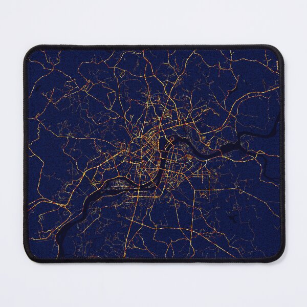 Item preview, Pyongyang, North Korea Map - City At Night designed and sold by deMAP.