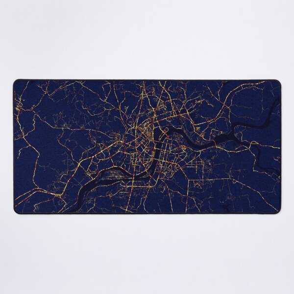 Item preview, Pyongyang, North Korea Map - City At Night designed and sold by deMAP.