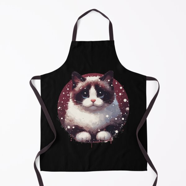 Item preview, Cute Snowshoe Cat Painting designed and sold by TomFrontierArt.