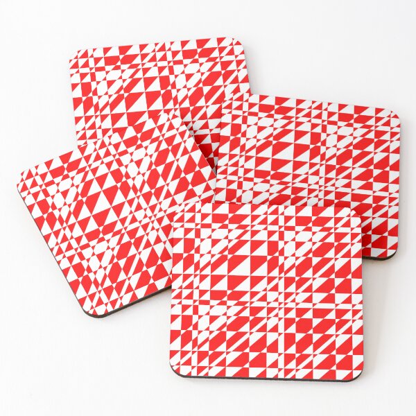 Item preview, Red Crazy Geometric designed and sold by Susan Woolley.