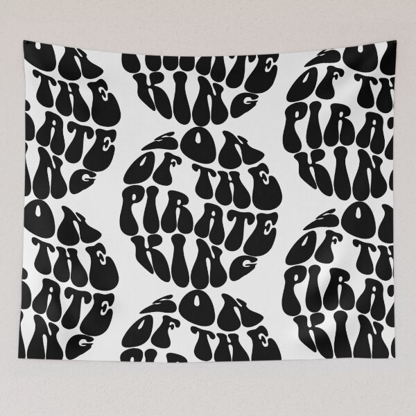 Item preview, Son of the Pirate King Text Monochrome White designed and sold by Meepuruproject.