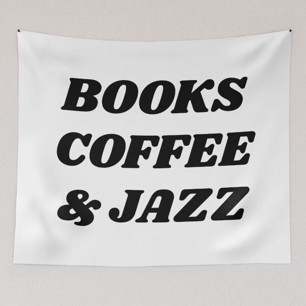 Item preview, Books coffee and Jazz  designed and sold by Inspirationmotivation.