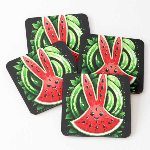 Item preview, Peace and Watermelon Bunny: Ceasefire Art Calls for Peace in Gaza #Ceasefire #Gaza designed and sold by Earth Nature Creations.