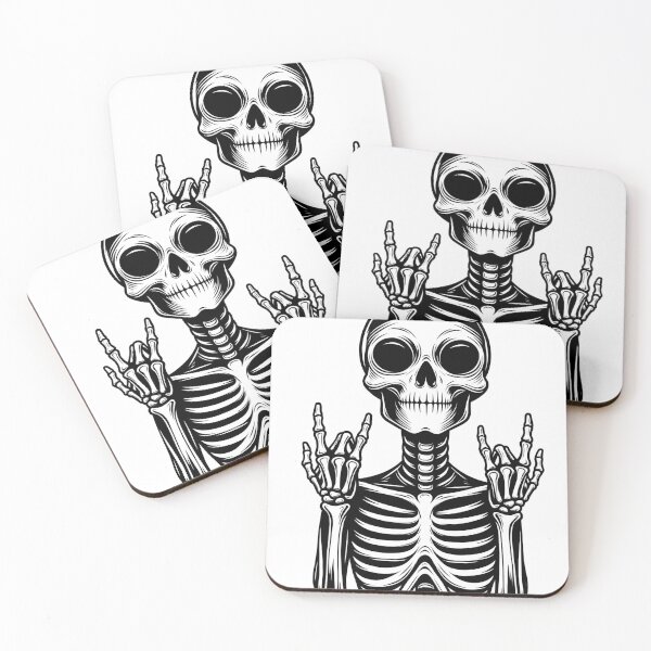Item preview, Rock On: Skeleton Horns Hands designed and sold by Be-Easy-Designs.