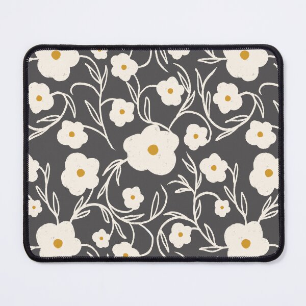 Item preview, Floriography Modern Floral Daisy Charcoal designed and sold by susycosta.