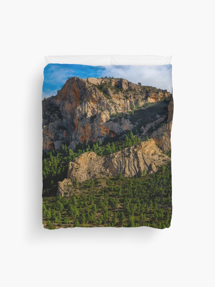 Thumbnail 1 of 2, Duvet Cover, Cabezon del Oro mountain ridge designed and sold by RalphGoldsmith.