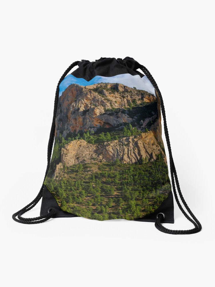 Thumbnail 1 of 3, Drawstring Bag, Cabezon del Oro mountain ridge designed and sold by RalphGoldsmith.