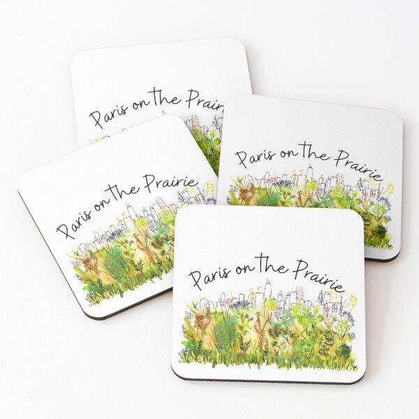 Item preview, Paris on the Prairie Watercolor designed and sold by Color Chicago.