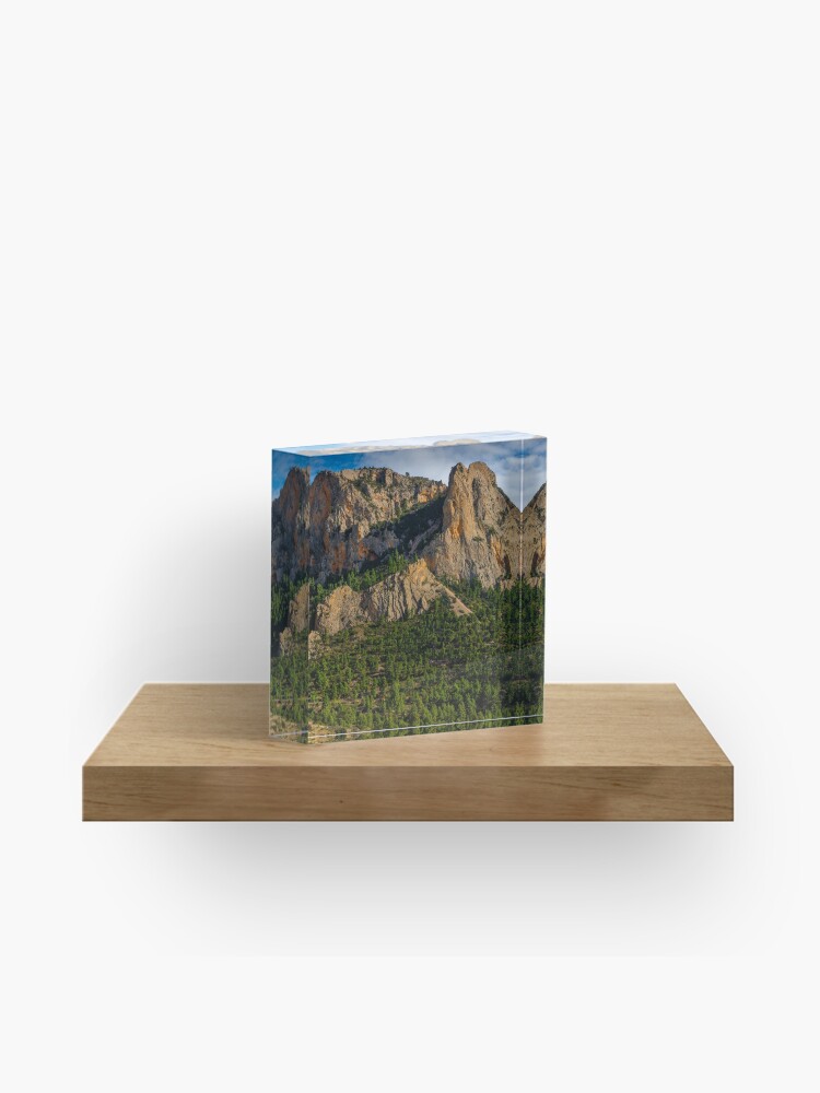 Thumbnail 1 of 5, Acrylic Block, Cabezon del Oro mountain ridge designed and sold by RalphGoldsmith.