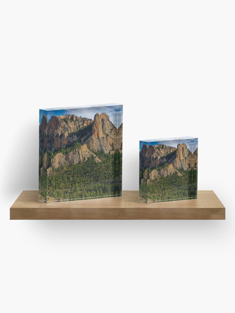 Thumbnail 4 of 5, Acrylic Block, Cabezon del Oro mountain ridge designed and sold by RalphGoldsmith.