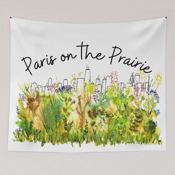 Item preview, Paris on the Prairie Watercolor designed and sold by Color Chicago.