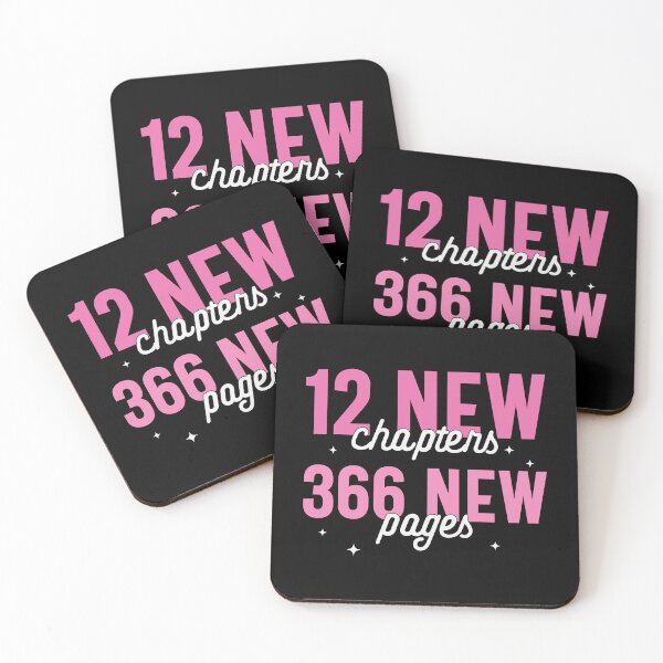 Item preview, 12 New Chapters, 366 New Pages - Happy New Year 2024, Book Lovers (Pink and White Design) designed and sold by Spiprinto.
