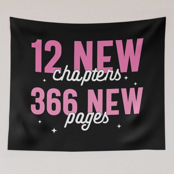 Item preview, 12 New Chapters, 366 New Pages - Happy New Year 2024, Book Lovers (Pink and White Design) designed and sold by Spiprinto.