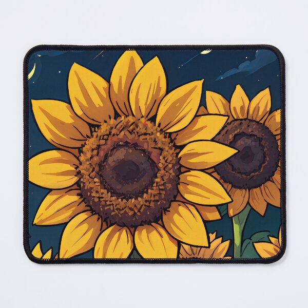 Item preview, Colorful sunflowers at night designed and sold by randrdesign.