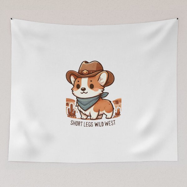 Item preview, Sheriff Corgi in Wild West Attire designed and sold by UmbrellaStudio1.