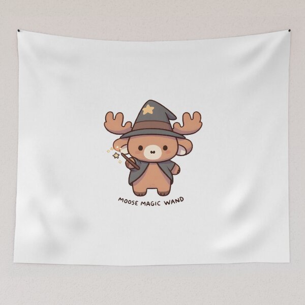 Item preview, Wizard Moose with Magic Wand designed and sold by UmbrellaStudio1.