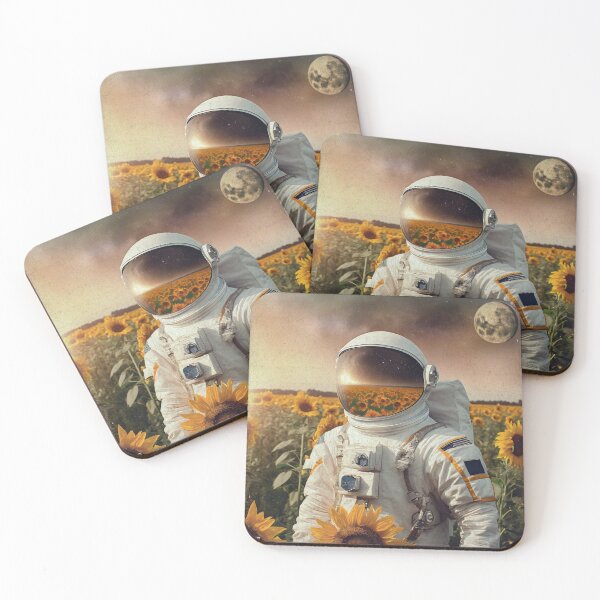 Item preview, Astronaut with Sunflowers designed and sold by Pixelfunk.