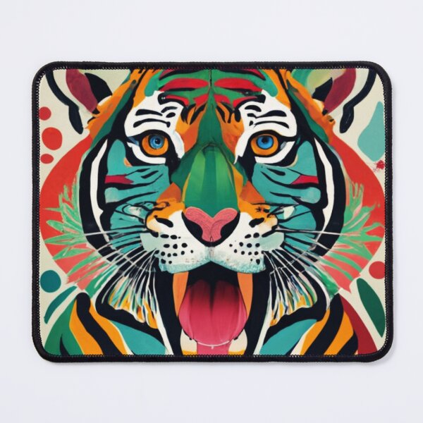 Item preview, Retro mid century modern tiger designed and sold by VoodoovilleArt.
