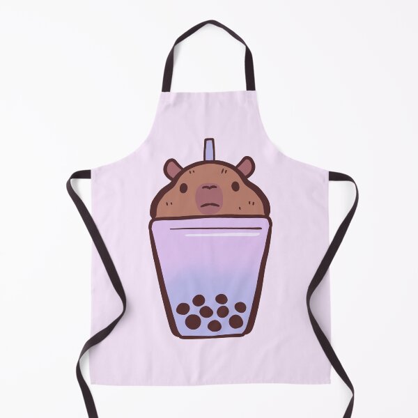 Item preview, boba capybara illustration designed and sold by Mayarart.